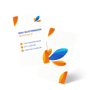 Visitenkarten Hochformat